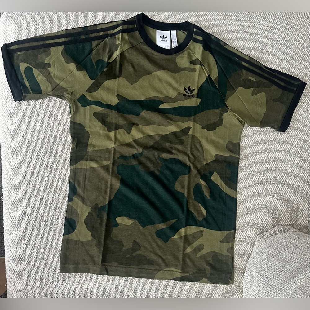 Adidas Olive Green Camouflage Tee